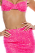 Luli Fama Chasing Stars Sequins Mini Skirt